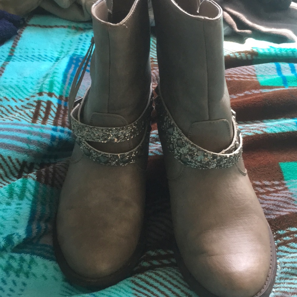 Taupe booties